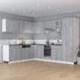 Armario bajo de cocina madera de ingeniería gris 30x46x81,5 cm de vidaXL, Armarios de cocina - Ref: Foro24-815568, Precio: 71...