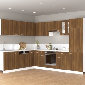 Hanging wardrobe made of brown oak wood, 60x31x40 cm. by vidaXL, Kitchen cabinets - Ref: Foro24-815593, Price: 38,16 €, Disco...