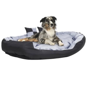 Cojín para perro reversible y lavable gris y negro 150x120x25 cm de vidaXL, Camas para perros - Ref: Foro24-171210, Precio: 7...