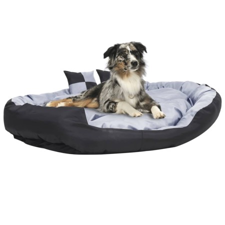 Cojín para perro reversible y lavable gris y negro 150x120x25 cm de vidaXL, Camas para perros - Ref: Foro24-171210, Precio: 8...