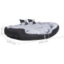 Cojín para perro reversible y lavable gris y negro 150x120x25 cm de vidaXL, Camas para perros - Ref: Foro24-171210, Precio: 8...