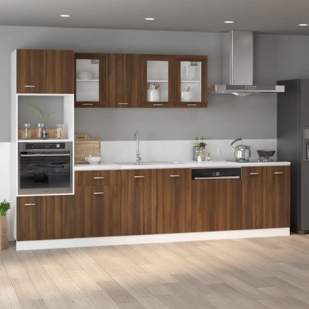 Under-sink cabinet in brown engineered wood, 80x46x81.5 cm by vidaXL, Kitchen cabinets - Ref: Foro24-815566, Price: 69,99 €, ...