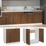 Under-sink cabinet in brown engineered wood, 80x46x81.5 cm by vidaXL, Kitchen cabinets - Ref: Foro24-815566, Price: 67,41 €, ...