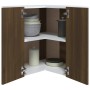 Oak Brown Engineered Wood Corner Hanging Cabinet by vidaXL, Kitchen cabinets - Ref: Foro24-815599, Price: 59,67 €, Discount: %