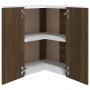 Eck-Hängeschrank aus braunem Eichenholzwerkstoff von vidaXL, Küchenschränke - Ref: Foro24-815599, Preis: 59,86 €, Rabatt: %