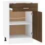 Niedriger Küchenschrank aus braunem Eichenholzwerkstoff von vidaXL, Küchenschränke - Ref: Foro24-815575, Preis: 56,99 €, Raba...