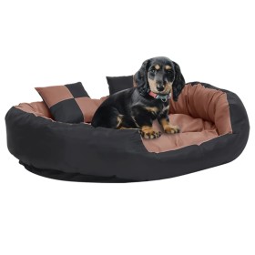 Wende- und waschbares Hundekissen schwarzbraun 110x80x23cm von vidaXL, Betten für Hunde - Ref: Foro24-171221, Preis: 65,62 €,...