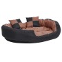 Cojín para perro reversible y lavable negro marrón 110x80x23cm de vidaXL, Camas para perros - Ref: Foro24-171221, Precio: 65,...