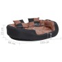 Reversible and washable dog cushion black brown 110x80x23cm by vidaXL, Beds for dogs - Ref: Foro24-171221, Price: 65,99 €, Di...