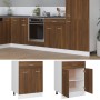 Armario bajo de cocina madera ingeniería marrón roble de vidaXL, Armarios de cocina - Ref: Foro24-815578, Precio: 80,86 €, De...