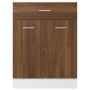 Armario bajo de cocina madera ingeniería marrón roble de vidaXL, Armarios de cocina - Ref: Foro24-815578, Precio: 80,86 €, De...