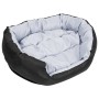 Cojín para perro reversible y lavable gris y negro 85x70x20 cm de vidaXL, Camas para perros - Ref: Foro24-171208, Precio: 45,...