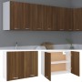 Engineered wood hanging cabinet smoked oak 80x31x60 cm by vidaXL, Kitchen cabinets - Ref: Foro24-815590, Price: 65,21 €, Disc...