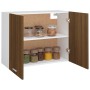 Armario colgante madera ingeniería roble ahumado 80x31x60 cm de vidaXL, Armarios de cocina - Ref: Foro24-815590, Precio: 61,4...