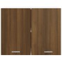 Engineered wood hanging cabinet smoked oak 80x31x60 cm by vidaXL, Kitchen cabinets - Ref: Foro24-815590, Price: 65,21 €, Disc...