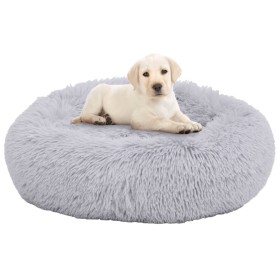 Cojín lavable para perros y gatos felpa gris claro 90x90x16 cm de vidaXL, Camas para perros - Ref: Foro24-171228, Precio: 58,...