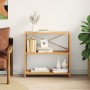 3-tier solid oak wood shelf 80x30x78 cm by vidaXL, Bookcases and shelves - Ref: Foro24-353810, Price: 112,26 €, Discount: %