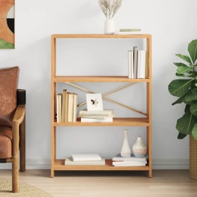 4-level solid oak wood shelf 80x30x112 cm by vidaXL, Bookcases and shelves - Ref: Foro24-353811, Price: 128,99 €, Discount: %