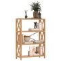 4-level solid oak wood shelf 80x30x112 cm by vidaXL, Bookcases and shelves - Ref: Foro24-353811, Price: 133,12 €, Discount: %