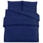 Blaue Baumwoll-Bettbezug-Set 135x200 cm von vidaXL, Bettbezüge - Ref: Foro24-136150, Preis: 28,99 €, Rabatt: %