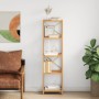 5-tier solid oak wood shelf 40x30x146 cm by vidaXL, Bookcases and shelves - Ref: Foro24-353816, Price: 141,53 €, Discount: %