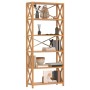 Solid oak wood 6-level shelf 80x30x181 cm by vidaXL, Bookcases and shelves - Ref: Foro24-353813, Price: 210,99 €, Discount: %