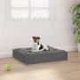 Solid pine wood dog bed in gray, 51.5x44x9 cm by vidaXL, Beds for dogs - Ref: Foro24-820848, Price: 27,03 €, Discount: %