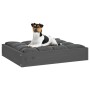 Solid pine wood dog bed in gray, 51.5x44x9 cm by vidaXL, Beds for dogs - Ref: Foro24-820848, Price: 27,03 €, Discount: %