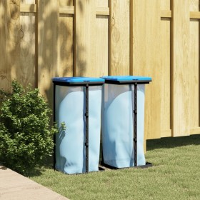 Garbage bag holders 2 pcs PP black and blue 60 L by vidaXL, Garbage cans and trash cans - Ref: Foro24-154979, Price: 21,97 €,...