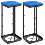 Garbage bag holders 2 pcs PP black and blue 60 L by vidaXL, Garbage cans and trash cans - Ref: Foro24-154979, Price: 21,99 €,...