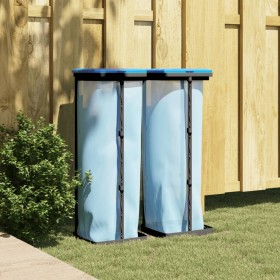 Garbage bag holders 2 pcs PP black and blue 120 L by vidaXL, Garbage cans and trash cans - Ref: Foro24-154980, Price: 27,35 €...