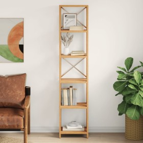 6-tier solid oak wood shelf 40x30x181 cm by vidaXL, Bookcases and shelves - Ref: Foro24-353817, Price: 151,96 €, Discount: %