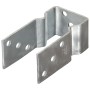 Anclajes de valla 6 uds acero galvanizado plateado 8x6x15 cm de vidaXL, Puntas para anclaje en el suelo - Ref: Foro24-145330,...