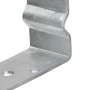 Anclajes de valla 6 uds acero galvanizado plateado 8x6x15 cm de vidaXL, Puntas para anclaje en el suelo - Ref: Foro24-145330,...