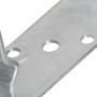 Anclajes de valla 6 uds acero galvanizado plateado 8x6x15 cm de vidaXL, Puntas para anclaje en el suelo - Ref: Foro24-145330,...