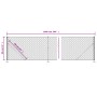 Wire fence with anthracite gray flange 0.8x10 m by vidaXL, fence panels - Ref: Foro24-153984, Price: 41,21 €, Discount: %