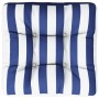 Cushion for pallets blue and white striped fabric 50x50x12 cm by vidaXL, Cushions for chairs and sofas - Ref: Foro24-360440, ...