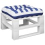 Cushion for pallets blue and white striped fabric 50x50x12 cm by vidaXL, Cushions for chairs and sofas - Ref: Foro24-360440, ...