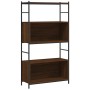 Holzwerkstoff-Eisenregal, Eiche braun, 80 x 30 x 145,5 cm von vidaXL, Bücherregale und Regale - Ref: Foro24-832802, Preis: 66...