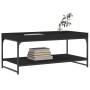 Mesa de centro madera de ingeniería negro 100x49x45 cm de vidaXL, Mesas de centro - Ref: Foro24-832803, Precio: 51,44 €, Desc...