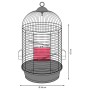 FLAMINGO Parakeet cage Sanna 2 black 34x34x67 cm by FLAMINGO, Feet and bird cages - Ref: Foro24-439678, Price: 97,80 €, Disco...