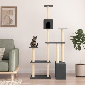 Cat scratcher with dark gray sisal posts 180 cm by vidaXL, Cat furniture - Ref: Foro24-171776, Price: 76,99 €, Discount: %