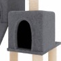 Rascador para gatos con postes de sisal gris oscuro 82 cm de vidaXL, Mobiliario para gatos - Ref: Foro24-171779, Precio: 41,7...