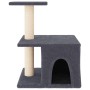 Rascador para gatos con postes de sisal gris oscuro 48 cm de vidaXL, Mobiliario para gatos - Ref: Foro24-171788, Precio: 29,0...