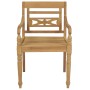 Batavia chairs 4 units solid teak wood by vidaXL, Garden chairs - Ref: Foro24-3073292, Price: 453,59 €, Discount: %