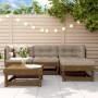 Garden furniture set 5 pieces and honey brown solid wood cushions by vidaXL, Garden sets - Ref: Foro24-3185790, Price: 458,74...