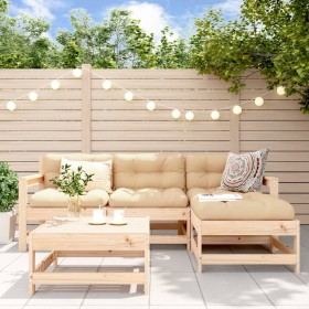 5-piece garden furniture set and solid wood cushions by vidaXL, Garden sets - Ref: Foro24-3185794, Price: 404,76 €, Discount: %