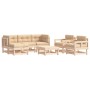 7-piece garden furniture set and solid wood cushions by vidaXL, Garden sets - Ref: Foro24-3185808, Price: 542,14 €, Discount: %