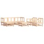 7-teiliges Gartenmöbel-Set und Massivholzkissen von vidaXL, Gartensets - Ref: Foro24-3185808, Preis: 531,99 €, Rabatt: %