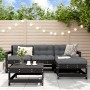 5-piece garden furniture set with black solid wood cushions by vidaXL, Garden sets - Ref: Foro24-3185798, Price: 441,77 €, Di...